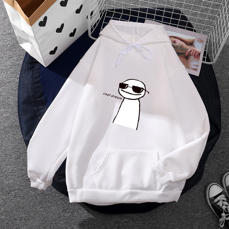 Women’s hoodie with minimalist graphic, loose oversized fit and kangaroo pocket Mune Fashion