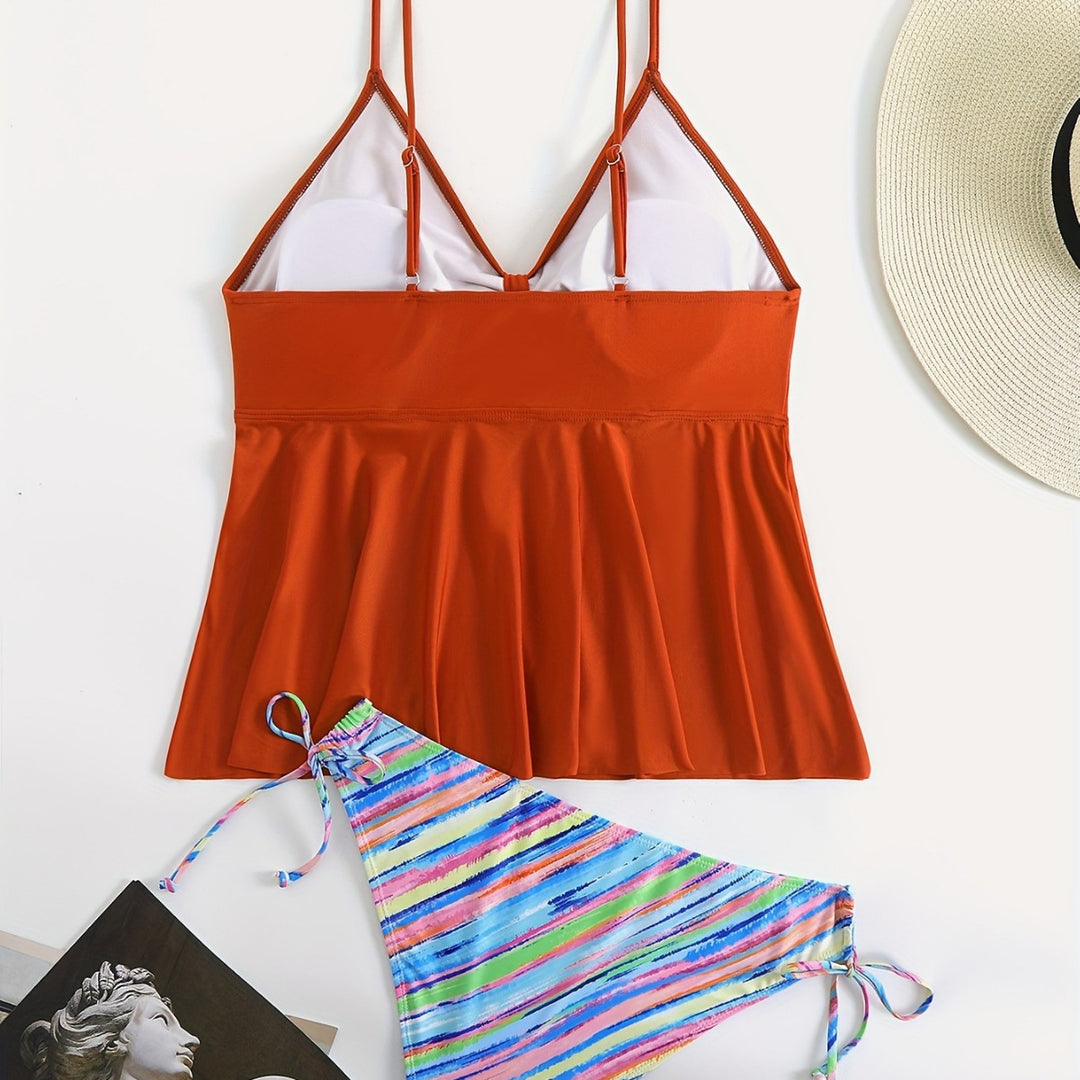 Women's Wrap Bikini Top with Stylish Bottom Mune Fashion
