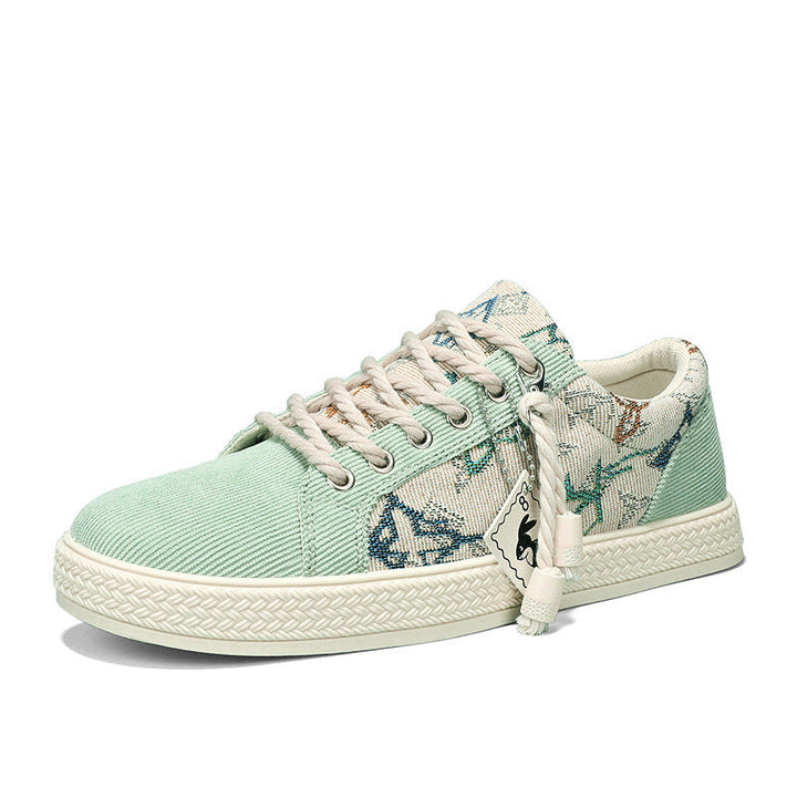 Women's Fashion Sneakers with Unique Textile Design Mune Fashion