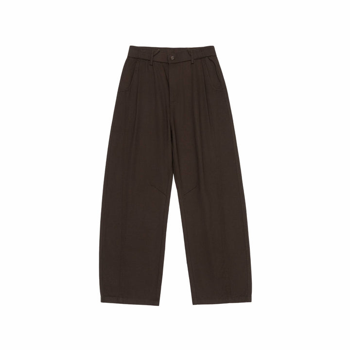 Women's High-waisted Culotte Cargo Pants with distinctive seam detailing and elastic back waistband Mune Fashion
