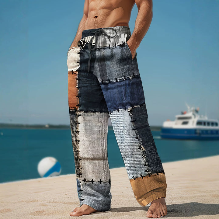 Men's Trendy Casual Pants with Unique Graphic Design Mune Fashion