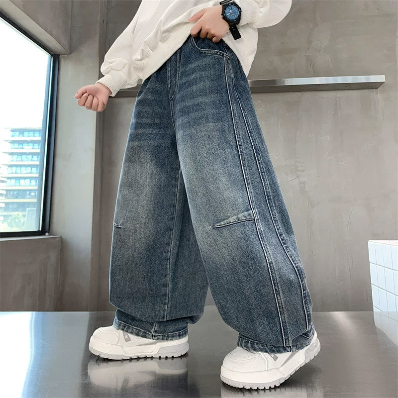 Unisex loose Denim pants in trendy streetwear style Mune Fashion