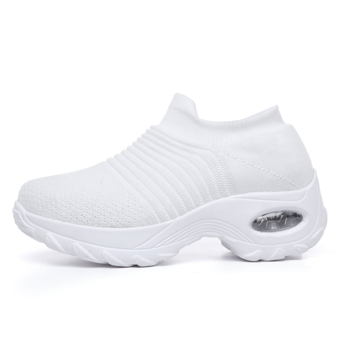 Women's knitted slip-on sports sneaker with air-cushioned midsole Mune Fashion