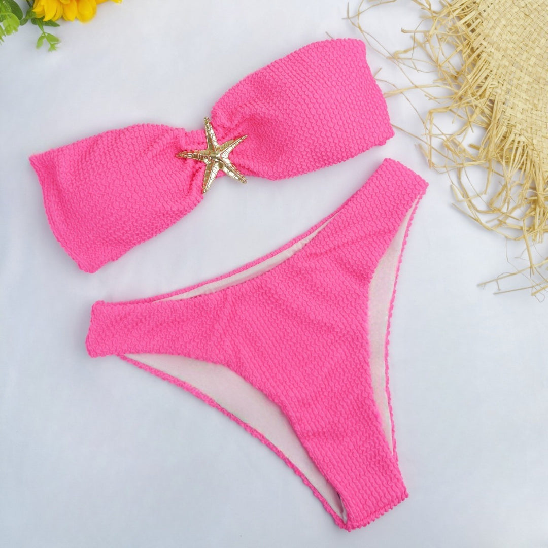 Women's bandeau bikini with sparkling star detail Mune Fashion