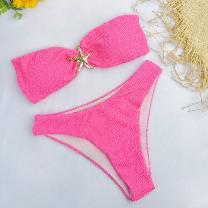Women's bandeau bikini with sparkling star detail Mune Fashion