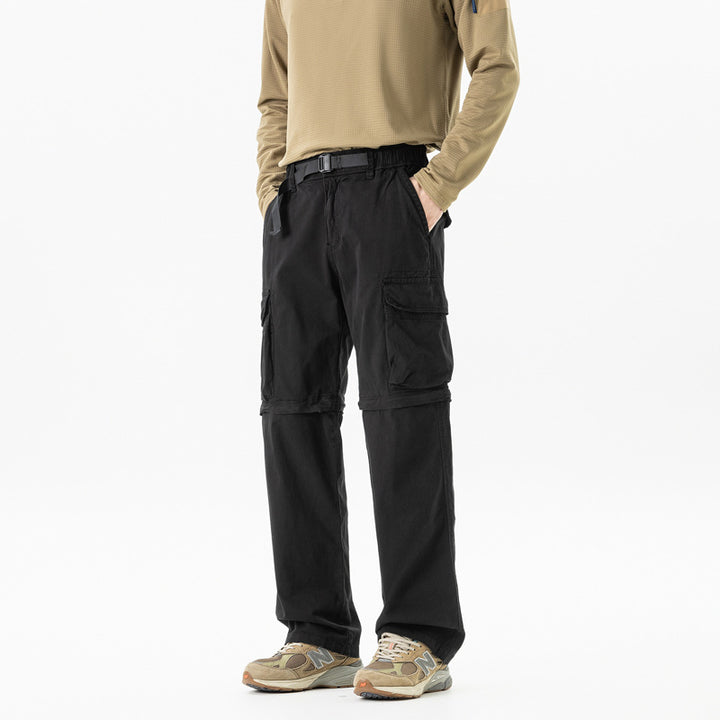 Men's Zip-off Convertible Cargo Pants with detachable legs and multiple pockets Drune