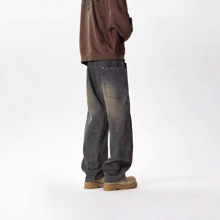 Men's Wide-Cut Casual Jeans Mune Fashion