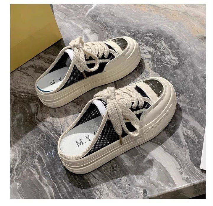 Women's trendy Slip-On Sneakers with cushioned sole and airy mesh surface Mune Fashion