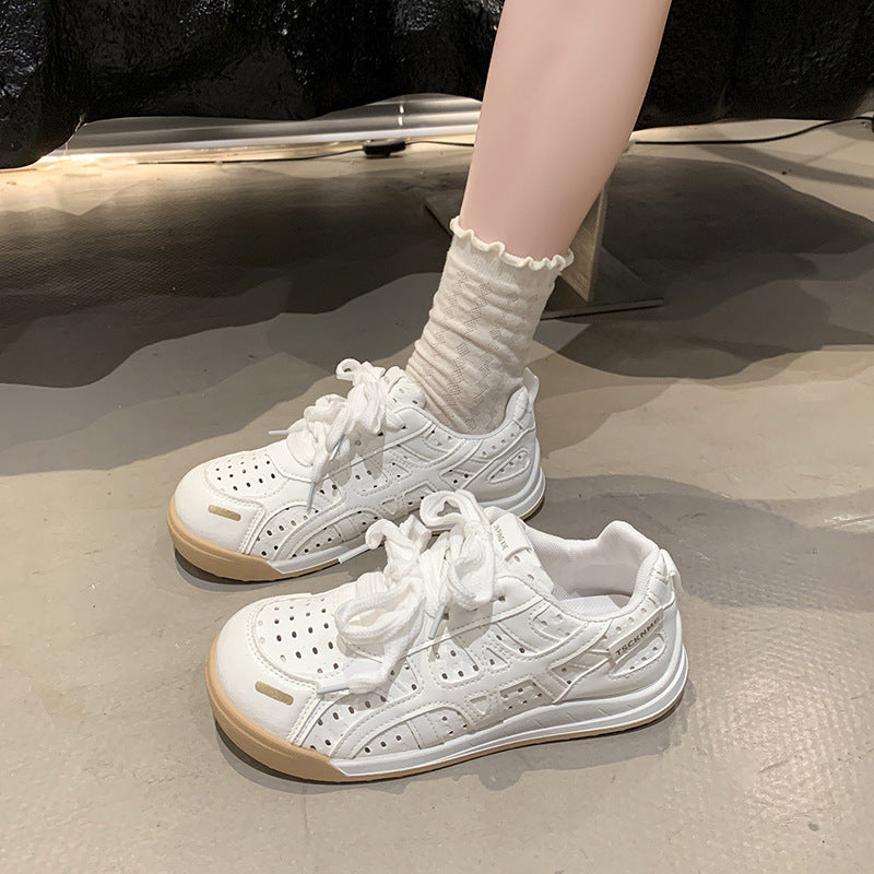 Women's Comfortable Casual Sneakers with Breathable Surface Texture and Flexible Sole Mune Fashion