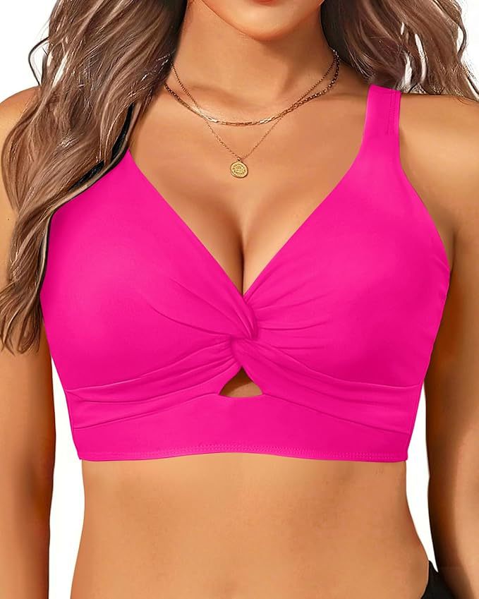 Women's sporty bikini top with floral design Mune Fashion