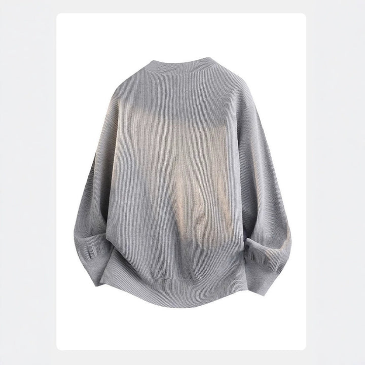 Women Casual Sweaters with Button Placket Mune Fashion