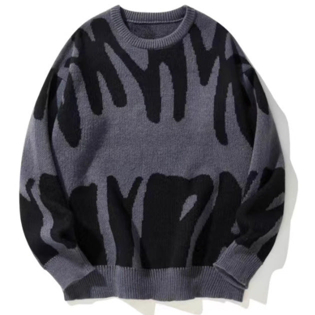 Ladies Oversized Sweater with Exciting Pattern Mune