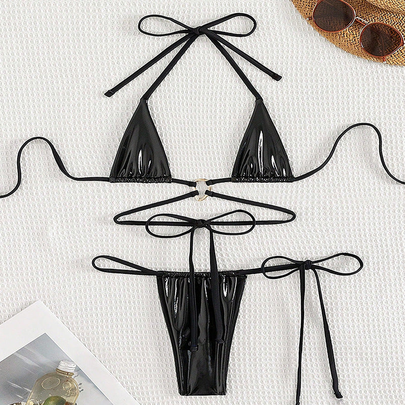 Women’s triangle bikini with glamorous ring detail Mune Fashion