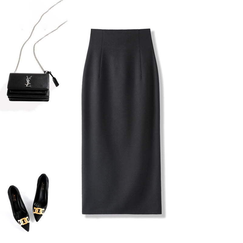 Women's Elegant Midi Skirt with Gatherings Mune Fashion