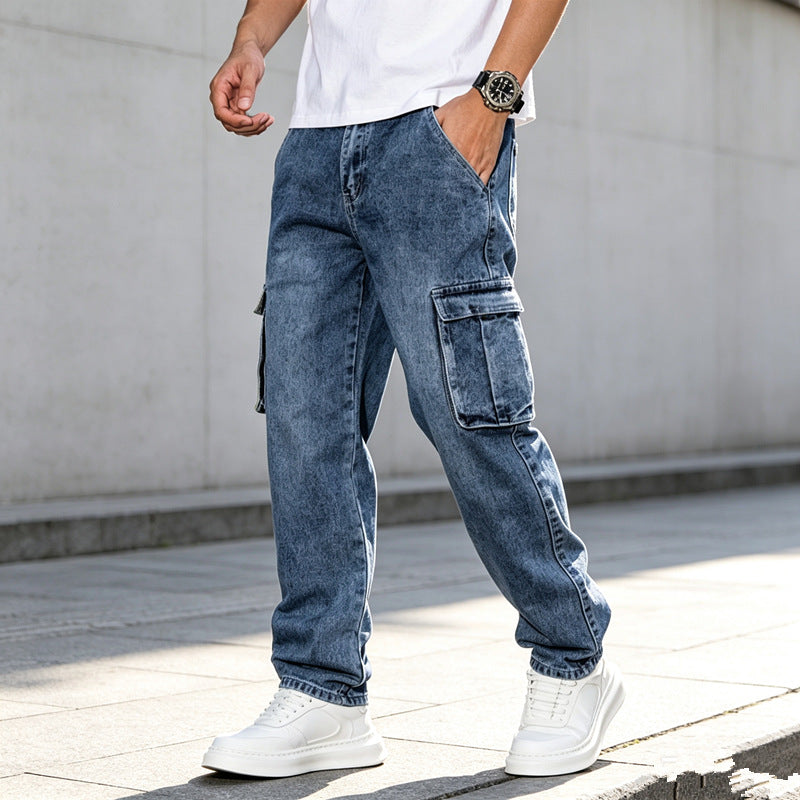 Men's Utility Cargo Jeans Mune Fashion
