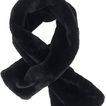 Ladies Luxurious Faux Fur Stole with Pocket Slot and Soft Thermal Lining Mune Fashion