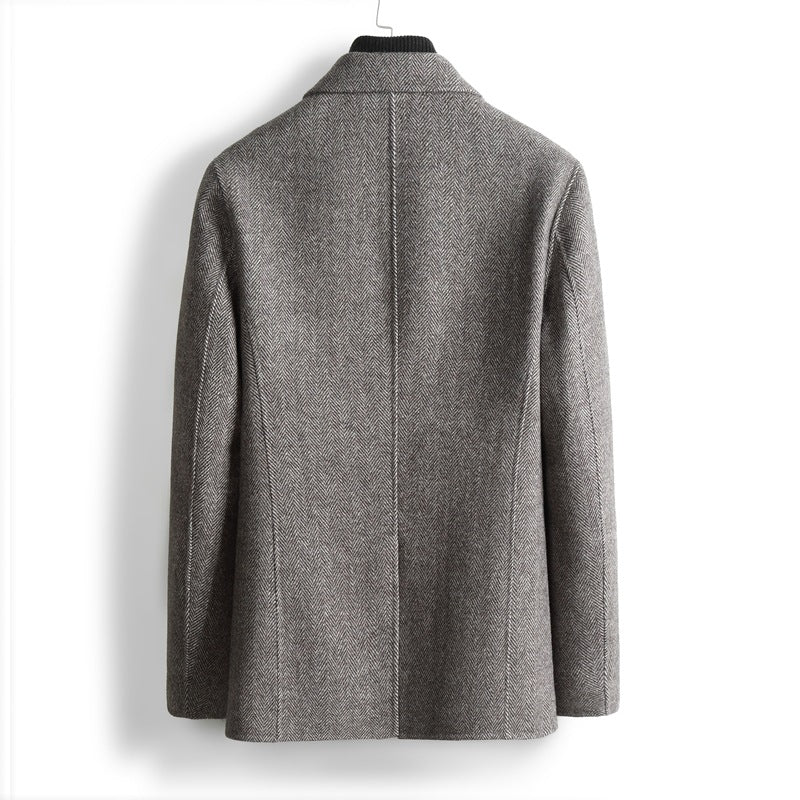 Men's Herringbone-pattern Blazer Drune