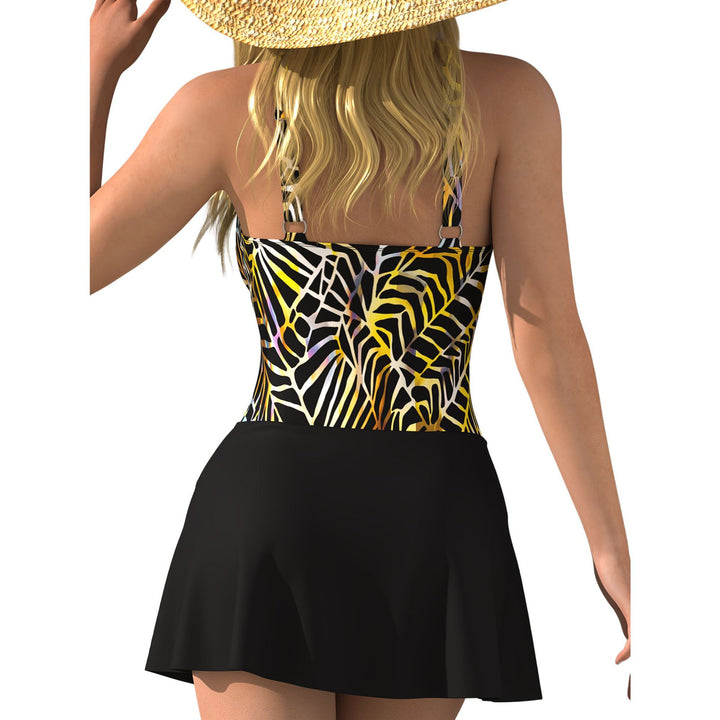 Ladies Halter Dress Swimsuit Mune Fashion