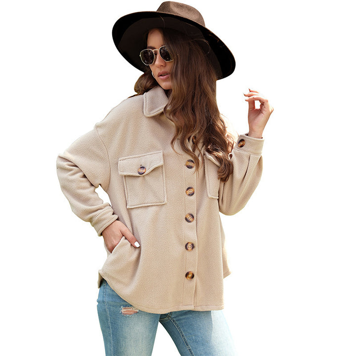 Women Fluffy Oversized Jacket Mune Fashion
