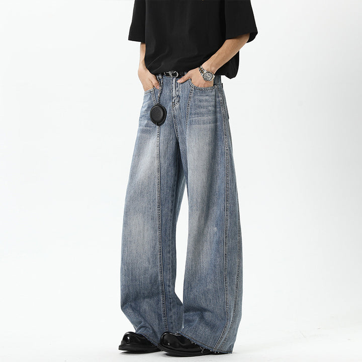 Women Wide Cut Jeans Mune Fashion