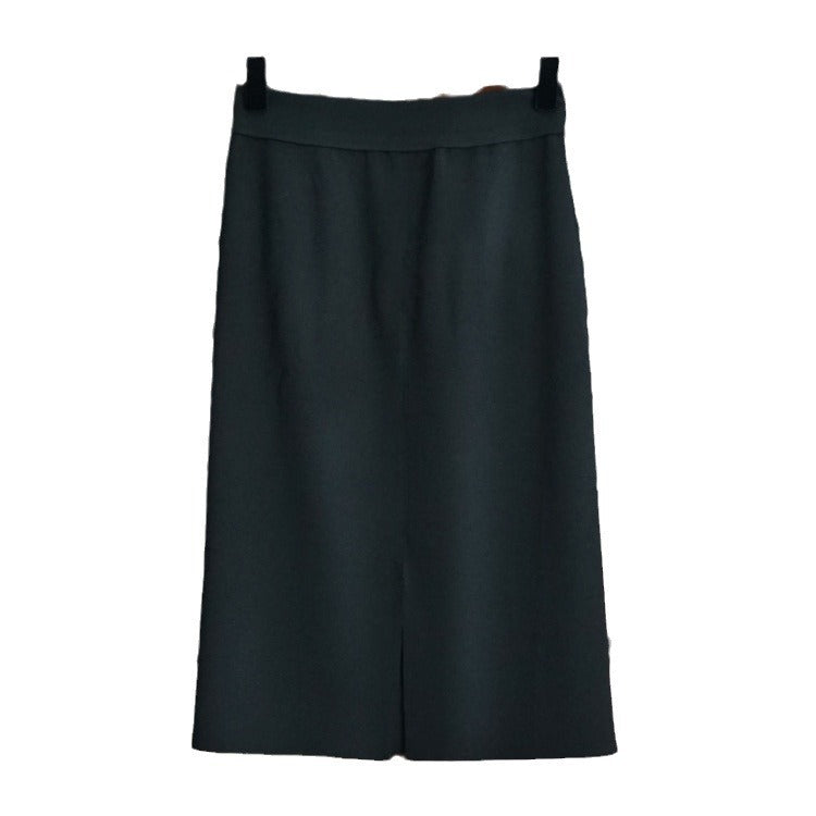 Women's Elegant Maxi Skirt with Front Slit Detail Mune Fashion
