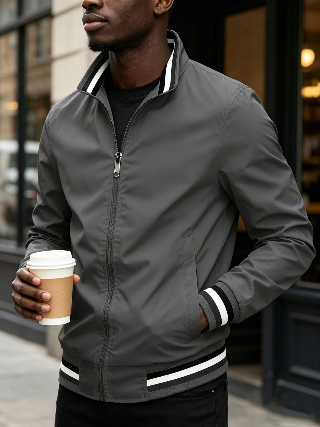 Men's Sporty Bomber Jacket Mune Fashion