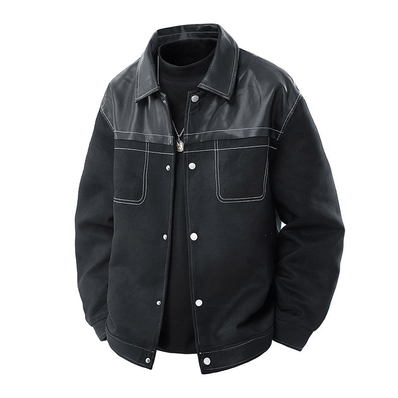 Men's Stylish Suede Jacket Mune Fashion