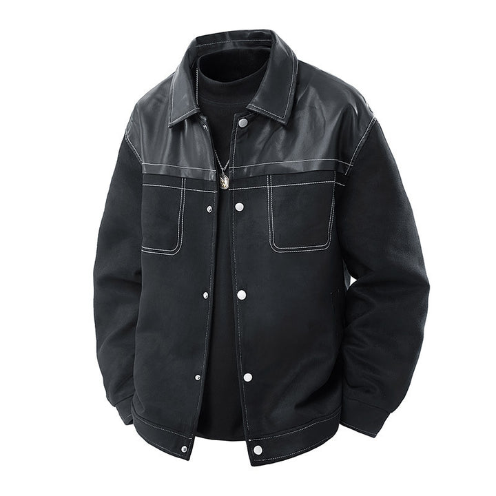 Men's Stylish Suede Jacket Mune Fashion