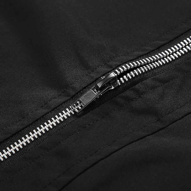 Men's Stylish Bomber Jacket with Zipper and Practical Pockets Mune Fashion