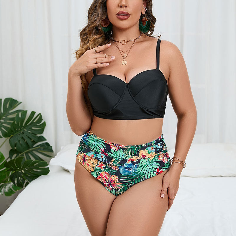 Women's bikini set with floral overlay Mune Fashion