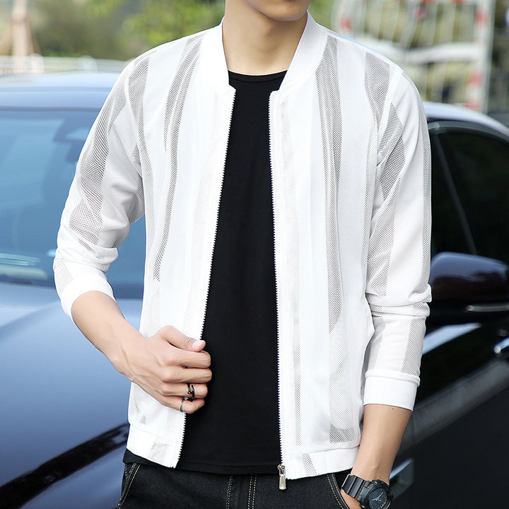 Men's Stylish Sports Jacket with Mesh Inserts Mune Fashion