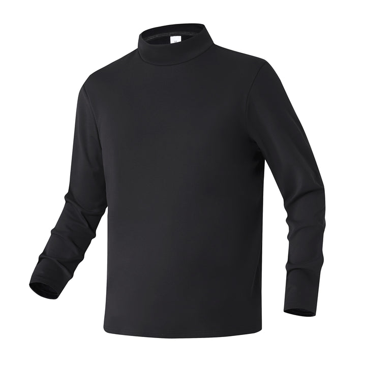 Damen Slim-Fit Langarmshirt mit Stehkragen aus funktionalem Jersey Mune Fashion