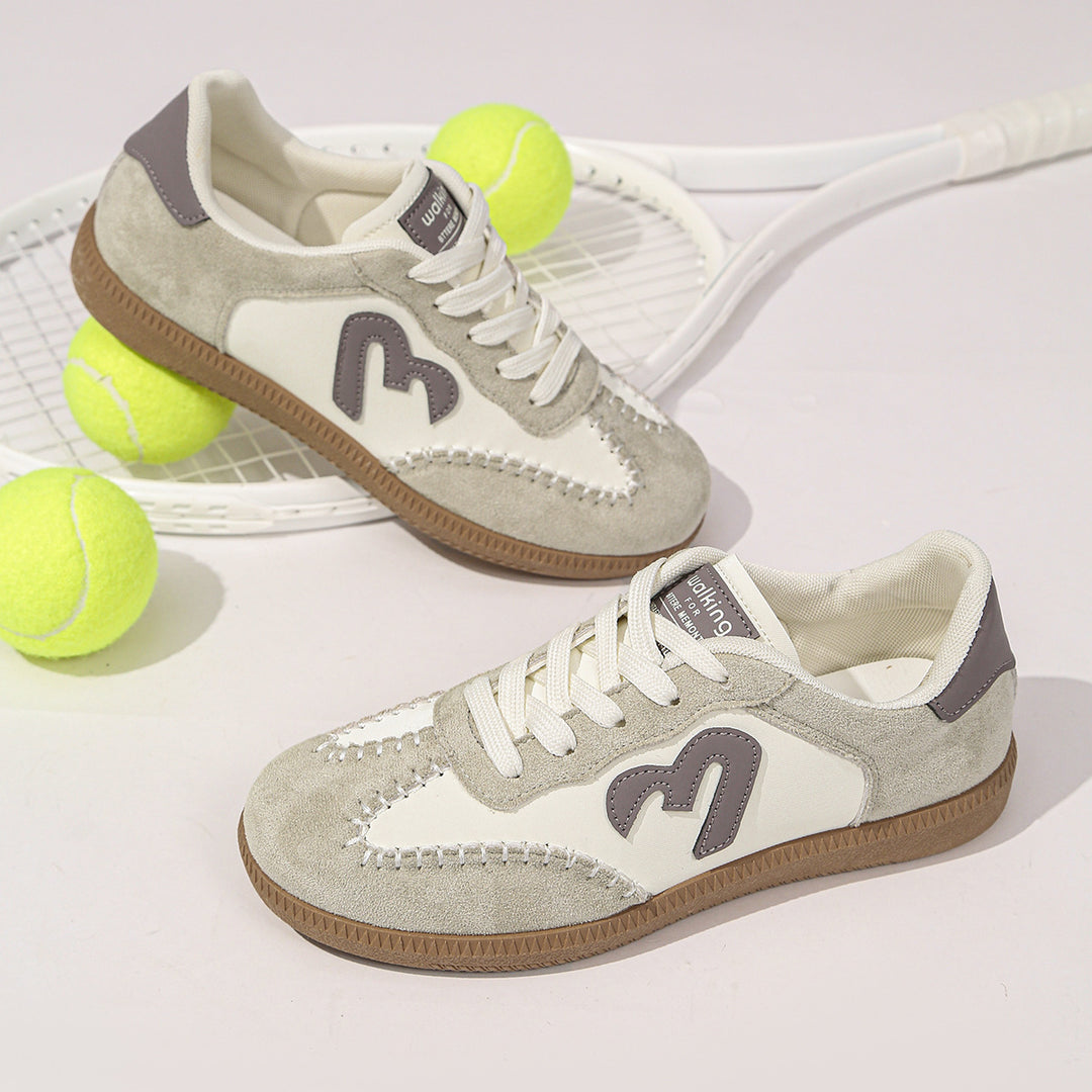 Damen Retro-Sneaker mit Gumsohle und gepolsterter Innensohle Mune Fashion