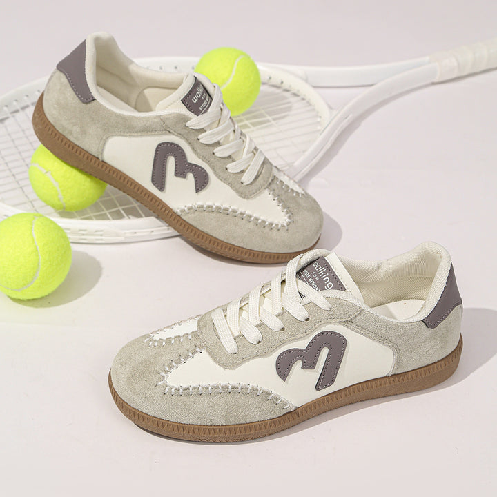 Damen Retro-Sneaker mit Gumsohle und gepolsterter Innensohle Mune Fashion