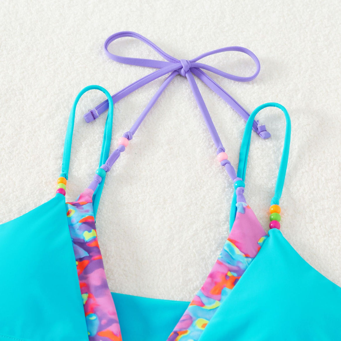 Women playful bikini with colorful floral design Mune Fashion