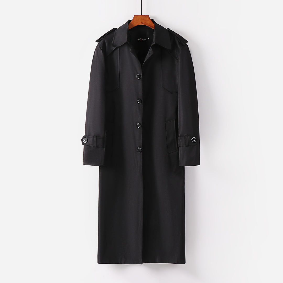 Women's elegant light trench coat with epaulettes and button placket Mune Fashion