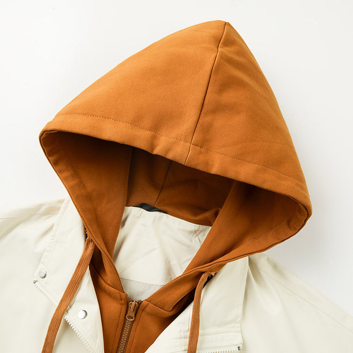 Men's sporty transitional jacket with hood Mune Fashion