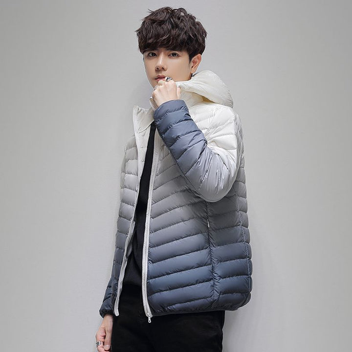 Men's lightweight padded quilted jacket with stand-up collar and thermal lining Mune Fashion