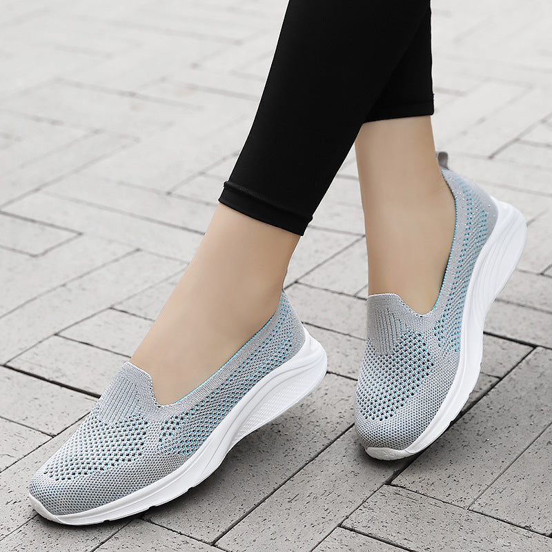 Women's seamless sock sneaker with memory foam insole and flexible lightweight sole Mune Fashion
