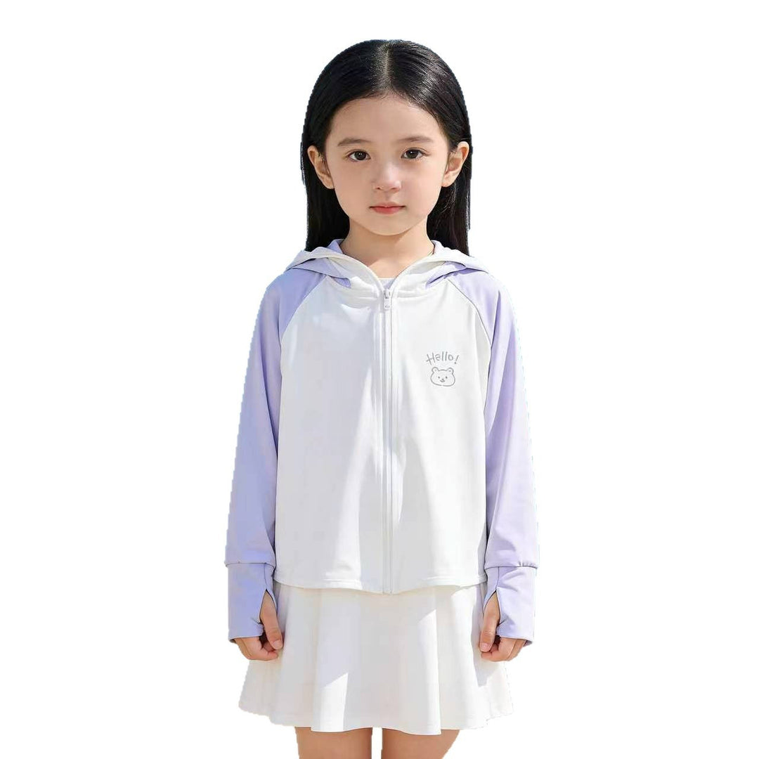 Women's lightweight children's sun jacket with hood, breathable material and UV protection Mune Fashion