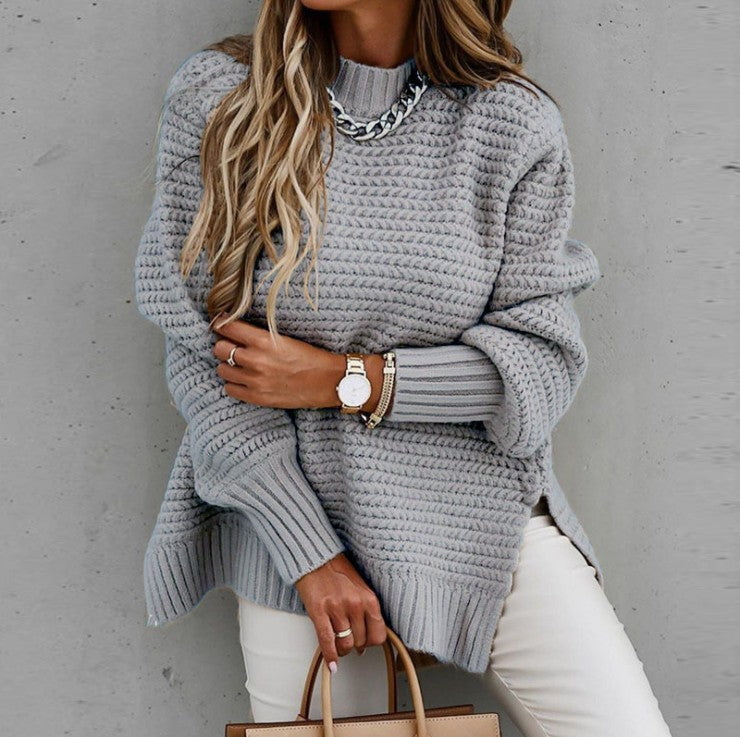 Women's Cozy Knit Sweater In Relaxed Oversize Cut Mune