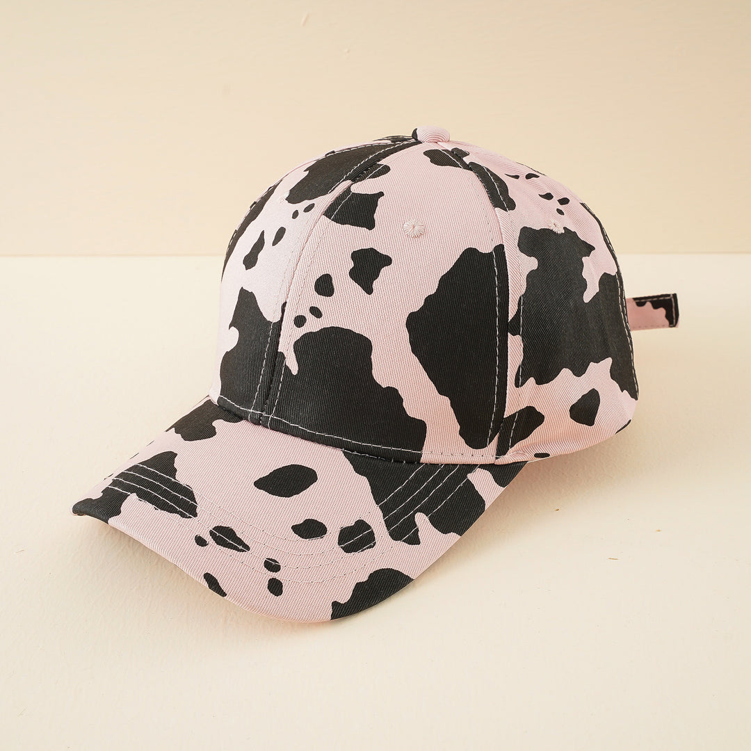 Women's baseball cap with adjustable strap and cow pattern Mune Fashion