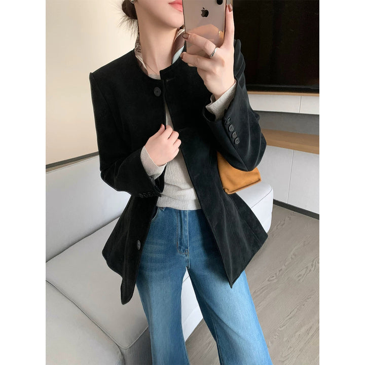 Women Stylish Blazer with Textured Design Mune Fashion
