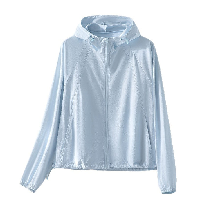 Women's Ultralight Breathable Hooded Jacket with Raglan Sleeves and Zipper Pockets Mune Fashion