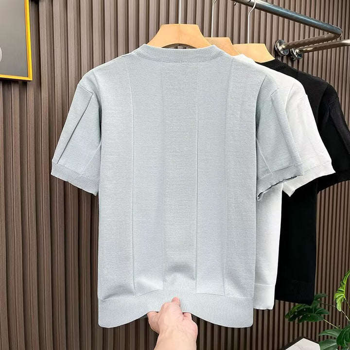 Men's Elegant Knit Shirt Mune Fashion
