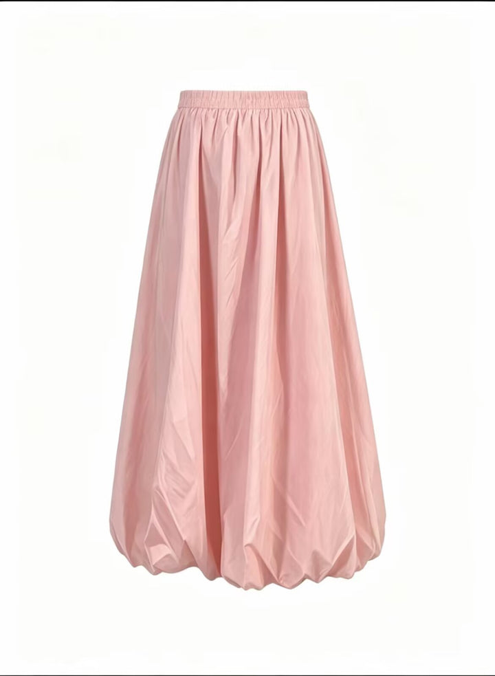 Women’s maxi skirt with wide pleats and balloon-shaped hem Mune Fashion