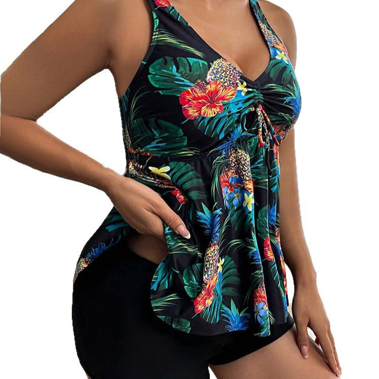 Women's summery tankini top with feminine ruffle Mune Fashion