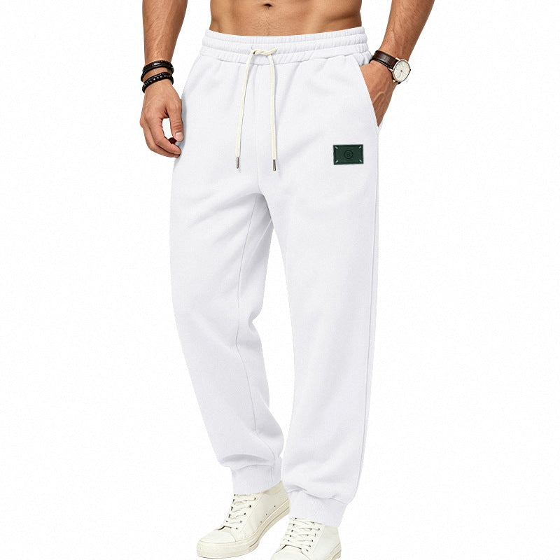 Men's Minimalist Fleece Jogging Pants with Elastic Drawstring and Narrow Cuffs Mune Fashion