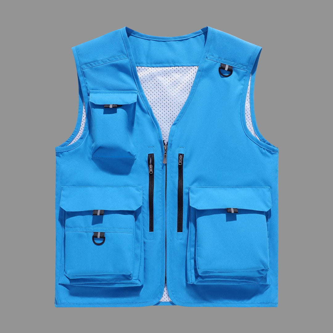 Men's multifunctional outdoor vest with numerous pockets Mune Fashion
