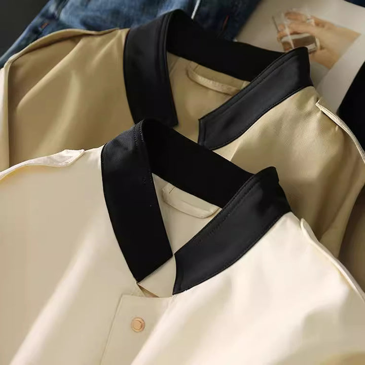 Women’s Stylish Jacket with Stand-Up Collar and Button Placket Mune Fashion